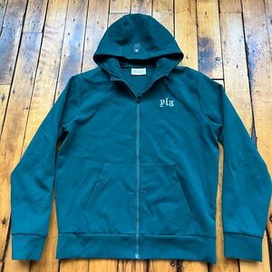 YoungLA Men’s Large Green Full Zip Hoodie Sweatshirt Streetwear Gym Style 5016